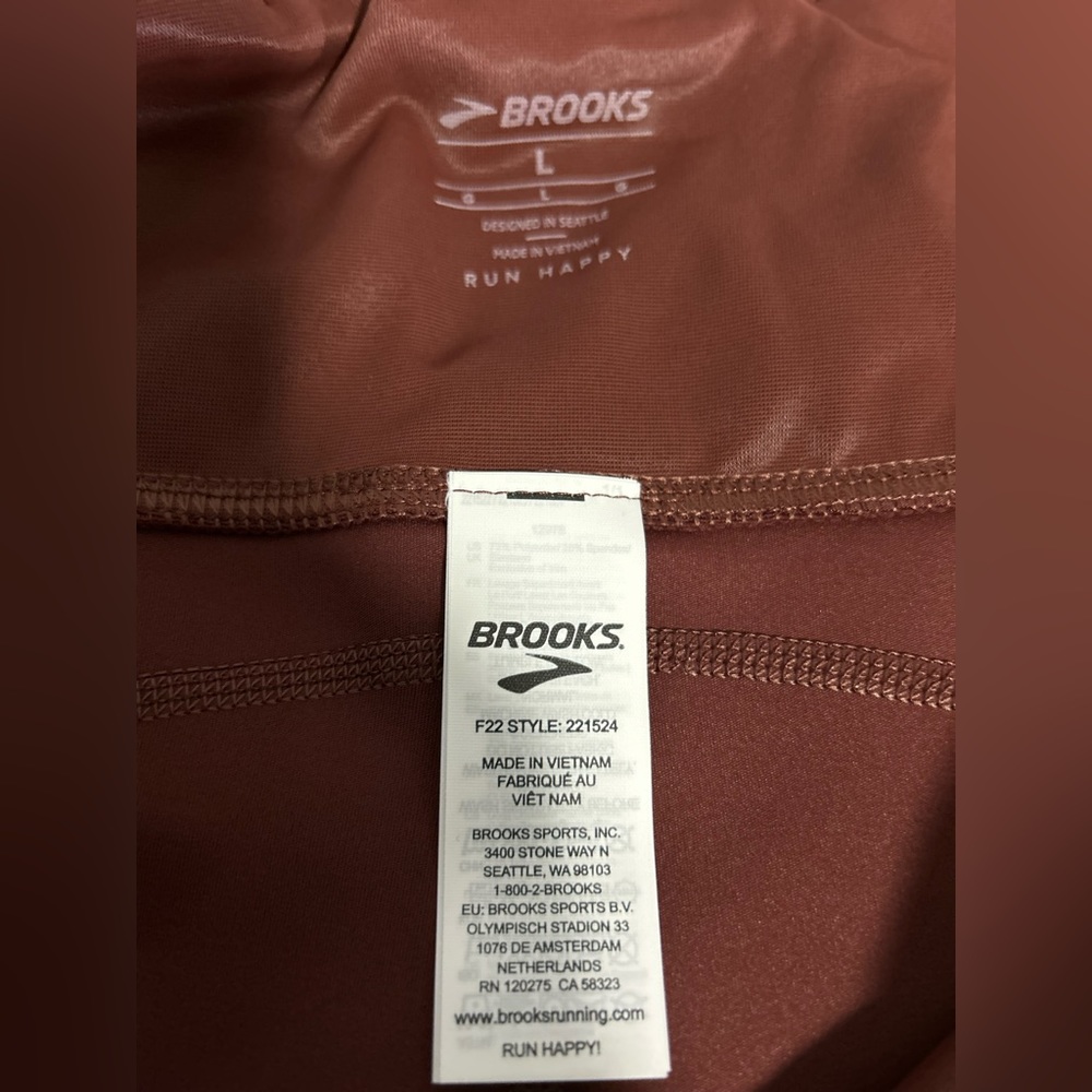 Nwt Brooks Running Semi Compression Leggings. Siz… - image 4